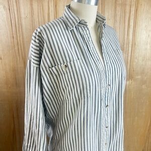 Vintage Banana Republic Striped Button Down